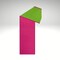 Hot Pink Green Satin Wired Ribbon 1.5x10yd | D’Lux Craft Ribbon-LX4001HE
